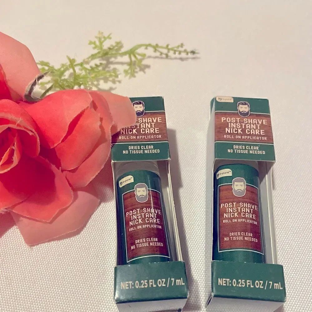 🛍️B-Pure Shave instant Nick Care Roll on Application 0.25FLOZ/7ml (2PK)